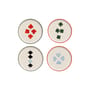 Assiette à mignardises Deck / Set de 4 - Ø 13 cm - & klevering
