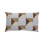 Coussin Corinna tissu bleu multicolore / 55 x 35 cm - Bloomingville
