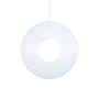 Sospensione Iris Vertical tessuto bianco / LED - Ø 80 cm - Dix Heures Dix