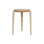 Lou Vague by Uchronia Stackable stool wood beige / Oak - TIPTOE