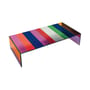 Table basse The Dark Side of the Moon verre multicolore / 155 x 55 cm - Piero Lissoni, 2011 - Glas Italia