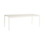 Tavolo rettangolare Palissade metallo bianco / 220 x 90 cm - Hay