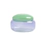Boîte Puffy verre multicolore / Ø 18 x H 12,5 cm - & klevering
