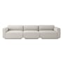 Canapé droit Develius D tissu gris / 4 places - L 309 cm - &tradition