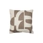 Housse de coussin Mundo tissu marron / 50 x 50 cm - BROSTE COPENHAGEN