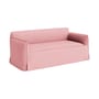 Canapé droit Mimi tissu rose / 2,5 places - L 190 cm - Hay