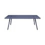 Table rectangulaire Luxembourg métal bleu / 207 x 100 cm - 8 à 10 personnes - Fermob