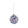 Proust 3 Bauble glass blue Ø 9 cm / By Alessandro Mendini - Hand-decorated - Alessi
