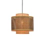 Pendelleuchte Bhutan faser holz beige / Bambus / Ø 40 cm - GOOD&MOJO