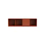 Portaoggetti Line legno arancione / L 139,2 x P 30 cm H 38,4 cm - MONTANA