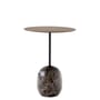 Guéridon Lato LN8 marbre bois naturel / Marbre & bois - Ø 40 x H 50 cm - &tradition