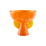 Coppa Mustique Pedestal materiale plastico arancione / Ø 23 x H 21,5 cm - Acrilico - Jonathan Adler