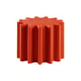 Table basse Gear plastique rouge / Pouf - Ø 55 x H 43 cm - Slide