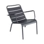 Fauteuil bas Luxembourg métal gris / Dossier incliné - Fermob