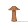 Lampada da tavolo Dou fibre beige / Rattan intrecciato a mano - H 40 cm - Ferm Living