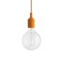 Pendelleuchte E27 plastikmaterial orange / Silikon - Leuchtmittel inbegriffen - Muuto