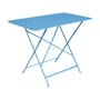 Bistro Foldable table metal blue / 97 x 57 cm - 4 people - Parasol hole - Fermob