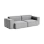 Canapé droit Mags Soft Low Armrest n°1 gris / 2,5 places - L 238 cm - Hay
