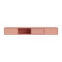Meuble TV suspendu Octave VII bois rose / L 183,6 x P 30 x H 24 cm - MONTANA