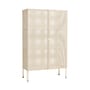 Schrank Perforated Cabinet Large metall weiß / B 89 x H 146,5 cm - Hay