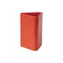 Vase Canvas Large keramik rot / H 20,5 cm - Handgefertigt - raawii