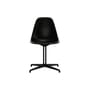 Chaise RE DSL - Eames Plastic Side Chair noir / (1950) - Pied La Fonda / Recyclé - Vitra