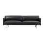 Canapé droit Outline / 3 places- L 220 cm - Muuto