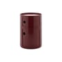 Rangement Componibili New Big plastique rouge / 2 tiroirs - Ø 42 x H 61,5 cm - Kartell