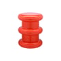 Tabouret Pilastro plastique rouge / H 46 x Ø 35 cm - By Ettore Sottsass - Kartell