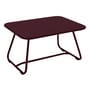 Tavolino Sixties metallo rosso / Acciaio - 75 x 55 cm - Fermob