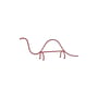 Sculpture Animal Factory Mini métal rouge / Dinosaure - Magis