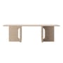 Androgyne Lounge Stone Coffee table stone beige / 120 x 45 x H 37.8 cm - Stone base - Audo Copenhagen