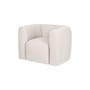 Fauteuil rembourré Flom tissu beige - NOO.MA