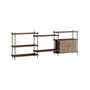 Scaffale Shelving System – s.85.3.B legno marrone / L 239 x H 85 x P 35 cm - MOEBE