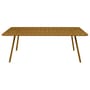 Table rectangulaire Luxembourg métal jaune / 207 x 100 cm - 8 à 10 personnes - Fermob