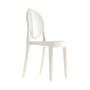 Chaise empilable Victoria Ghost plastique blanc / Polycarbonate 2.0 - Philippe Starck, 2005 - Kartell