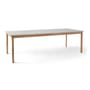 Tavolo con prolunga Patch HW2 corian beige legno naturale / Laminato Fenix - L 240 a 340 cm - &tradition