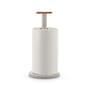 Portarotolo asciugatutto Mattina metallo grigio / Acciaio & bambù - Alessi