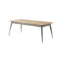 Table rectangulaire 55 chêne bois naturel / 200 x 95  cm - Réédition 1955 / 10 personnes - Tolix