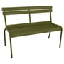 Banc avec dossier Luxembourg métal vert / 3 places - L 118 cm - Fermob