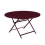 Caractère Foldable table metal red / Ø 128 cm - 7-seater - Fermob
