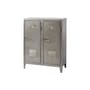 Schrank Casier B2 metall silber / 2 Türen - B 80 x H 102 cm / Neuauflage 1930 - Tolix
