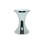 Hocker Tam Tam Chromé plastikmaterial silber metall / Neuauflage 1968 - Stamp Edition