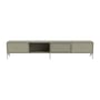 Meuble TV Octave VII bois gris / Avec pieds - L 183,6 x P 30 x H 36,6 cm - MONTANA