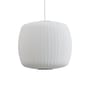 Pendelleuchte Bubble Roll textil weiß / Ø 42 x H 39 cm - Hay