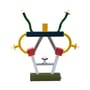 Tischleuchte Ashoka metall bunt / By Ettore Sottsass, 1981 - L 74 x H 85 cm - Memphis Milano