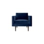 Gepolsterter Sessel Wind textil blau / Samt - BROSTE COPENHAGEN