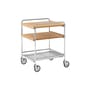 Servierwagen auf Rollen Alima NDS2 holz natur / 44 x 42 x H 55 cm - &tradition