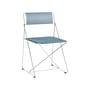 X-Line INDOOR Stacking chair metal blue / Reissue 1977 - Perforated steel - Hay