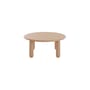 Table basse Undique Mas bois beige / Ø 85 x H 30 cm - Patricia Urquiola, 2023 - Kartell